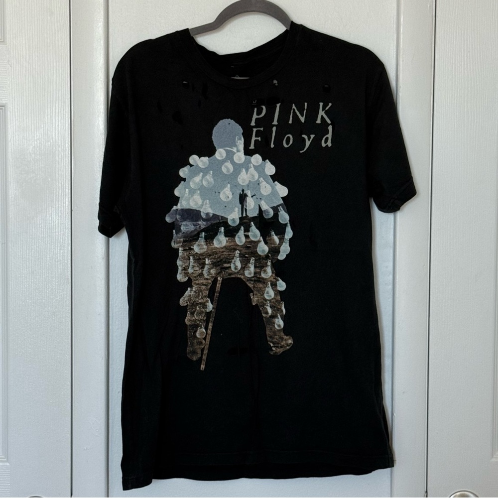 Pink Floyd Black Tee with Silver Graphic